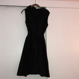 Button-down black dress